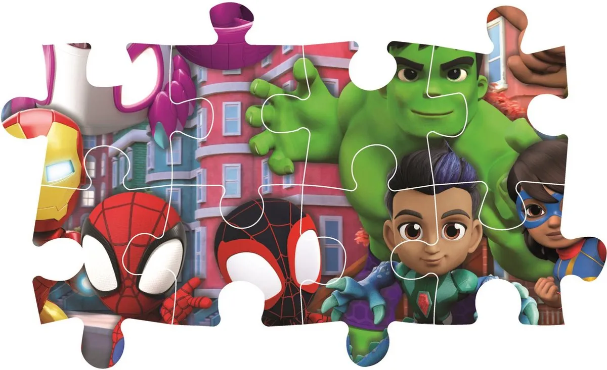 Clementoni Spidey en Zijn Geweldige Vrienden Kinderpuzzel 24 Maxi Stukjes - Multicolor