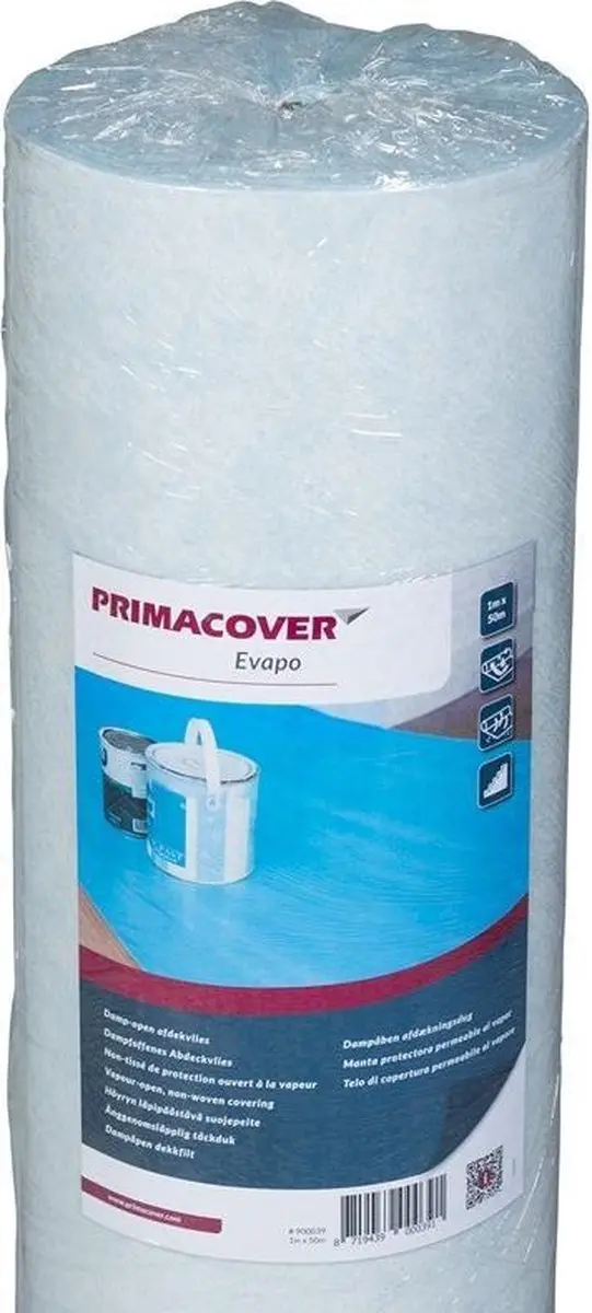 PrimaCover Evapo Afdekvlies 25x1m - Blauw - afbeelding 6 van 6