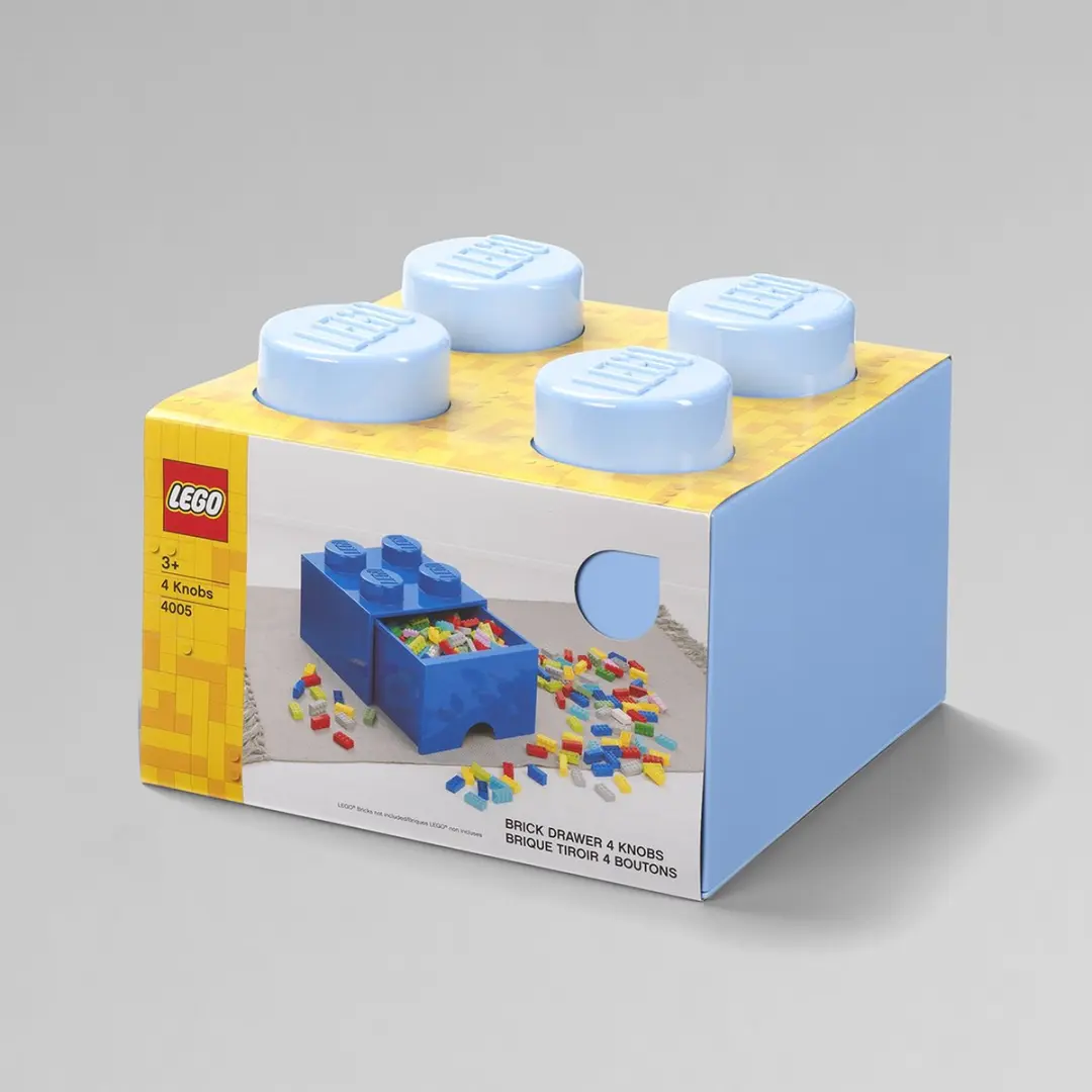 LEGO Brick 4 Opbergbox - 6L - Blauw - afbeelding 6 van 6