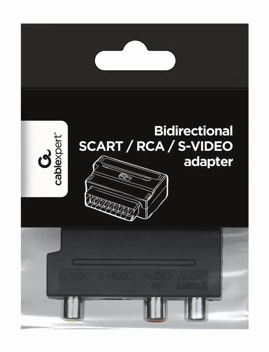 Cablexpert CCV-4415 Kabeladapter - Zwart