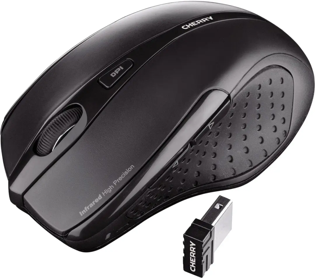 Cherry MW 3000 - 5 Knoppen Muismat - Zwart