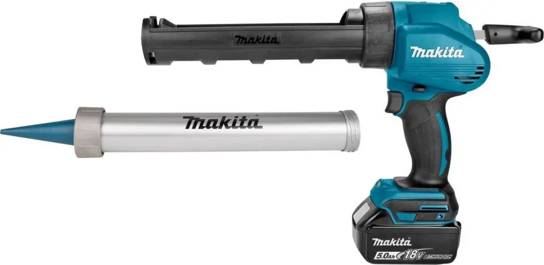 Makita DCG180RTX Accu Lijm- en Kitspuit 18V - 5.0Ah - Blauw - afbeelding 6 van 6