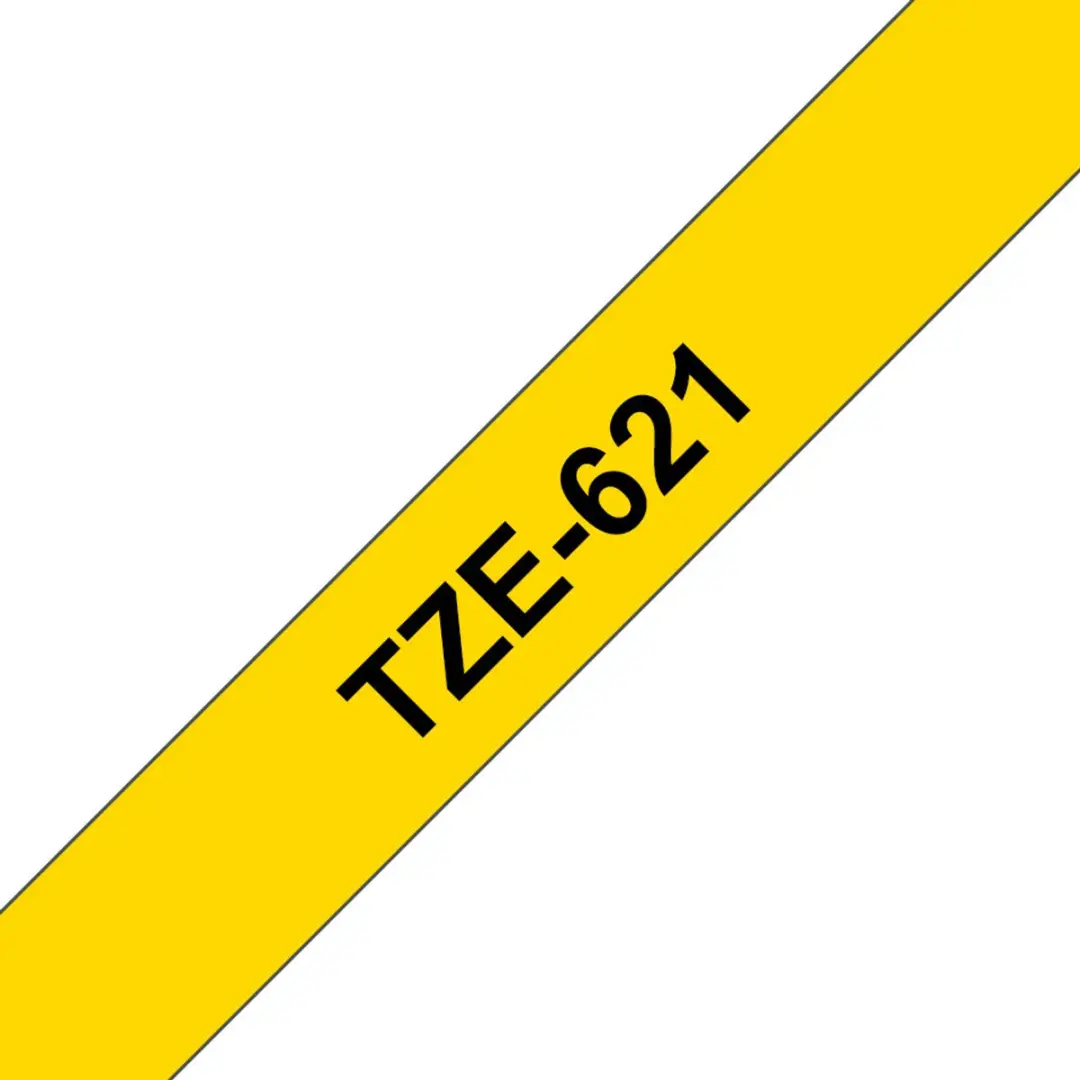 Brother TZe-621 Labelprintertape - Geel