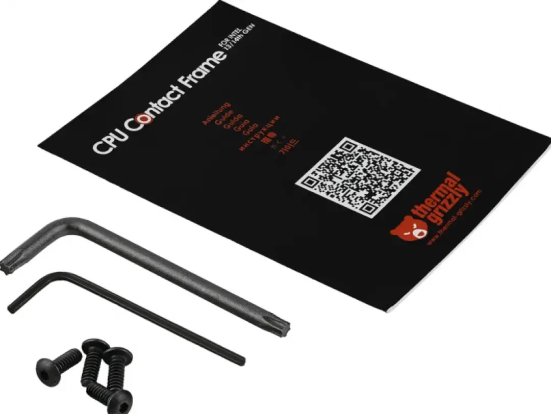 Thermal Grizzly CPU Contact Frame TG-CF-i13G - Intel 13e/14e Gen - Zwart