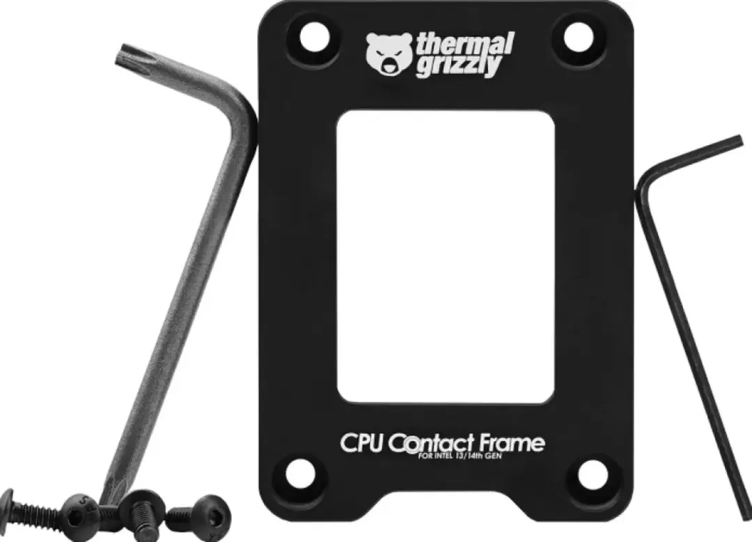 Thermal Grizzly CPU Contact Frame TG-CF-i13G - Intel 13e/14e Gen - Zwart
