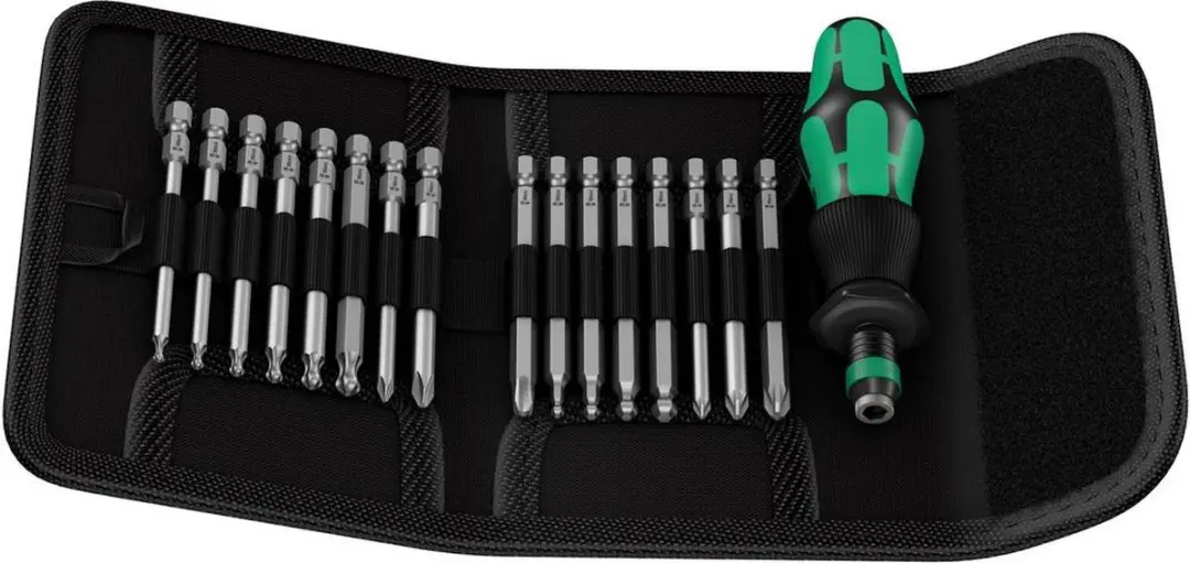 Wera KK 60 Wisselklingenset - T10/T15/T20/T25/T30/T40/PH1/PH2/PH3/PZ1/PZ2/PZ3