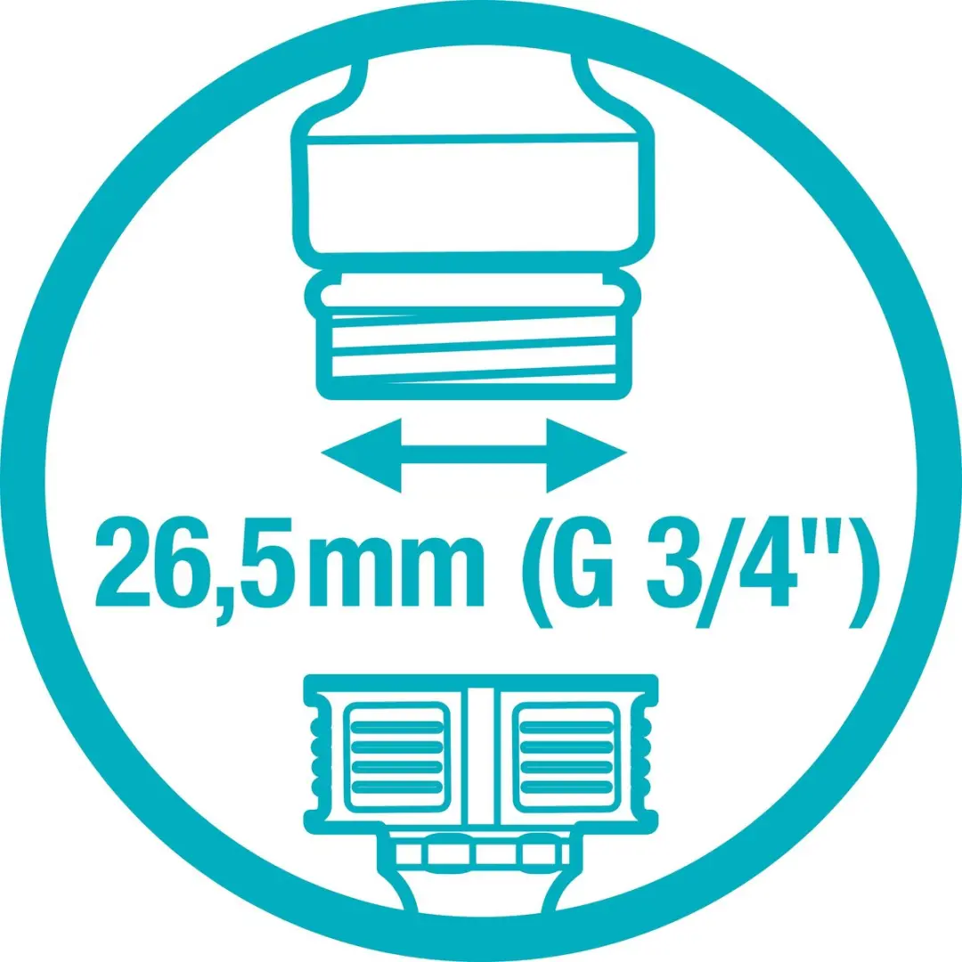 Gardena System Slangkoppeling Aansluitset 3/4 ZB - 3-delig - afbeelding 6 van 6