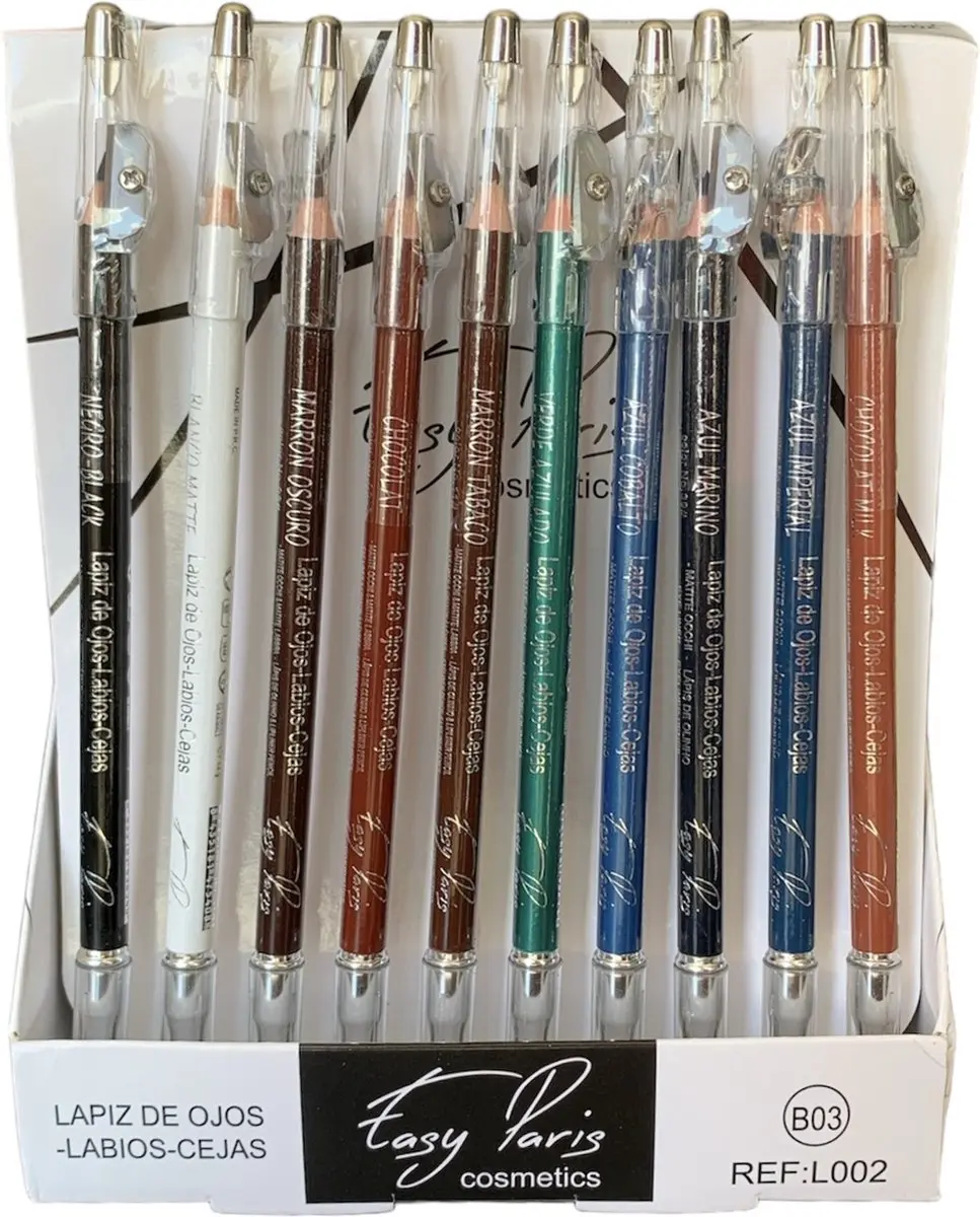 Easy Paris Cosmetica Set Oog- en Lippotloden 10 Stuks - 1.2g