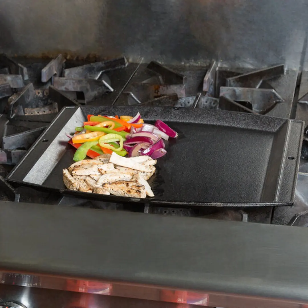 Lodge Gietijzeren Bak- en Grillplaat 39x31cm - Zwart