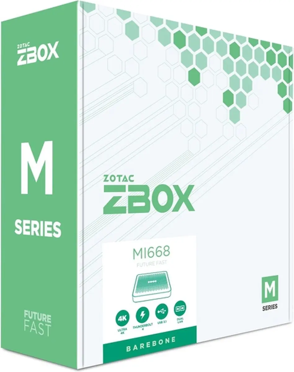 Zotac ZBOX-MI668-BE Barebone PC - i7-1360P - Zwart