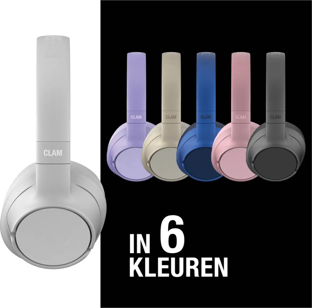 Fresh ‘n Rebel Clam Fuse Bluetooth Koptelefoon - 45 uur - Ice Grey