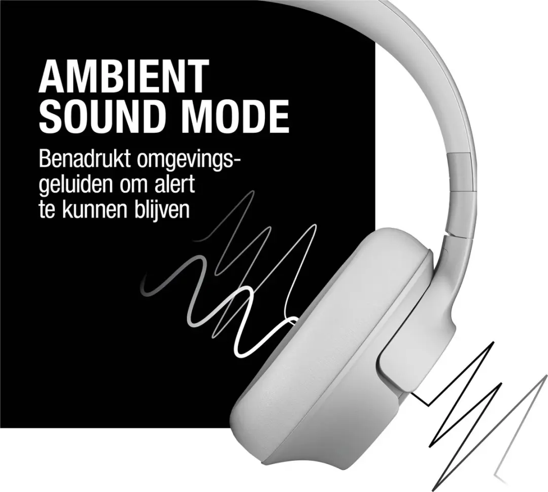 Fresh ‘n Rebel Clam Fuse Bluetooth Koptelefoon - 45 uur - Ice Grey