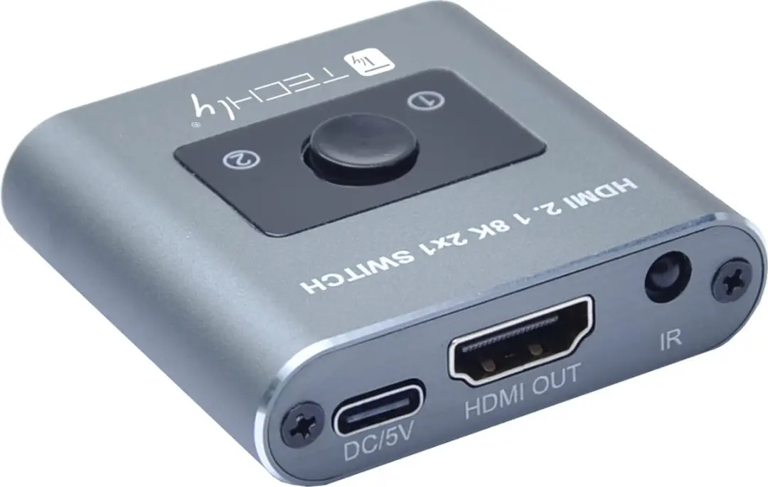 Techly IDATA HDMI-2128KT Video Switch - Grijs