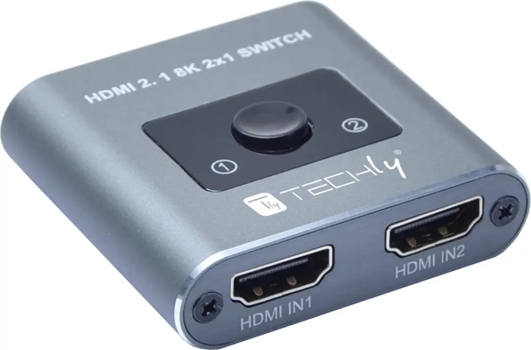 Techly IDATA HDMI-2128KT Video Switch - Grijs