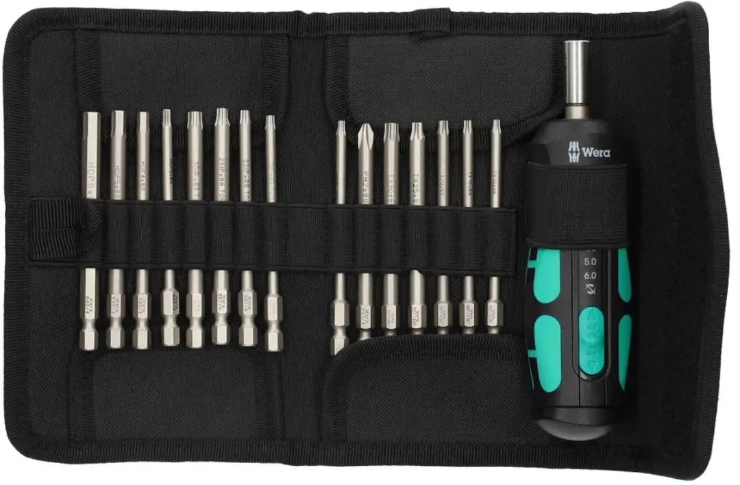 Wera 7515/16 Kraftform Safe-Torque Speed Bitset 16-delig - Metaal