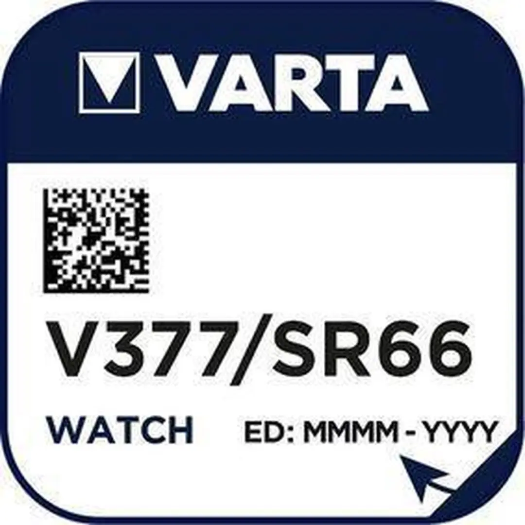 Varta V377/SR66 Knoopcelbatterij 27mAh