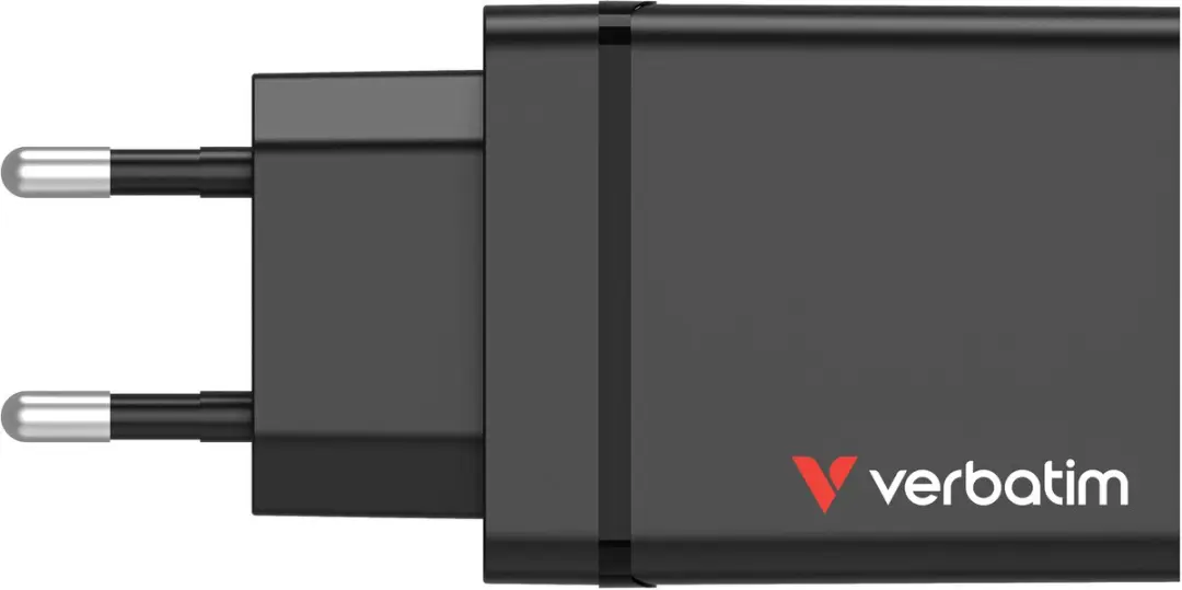 Verbatim GaN Oplader 49700 30W - 4 Poorten - Zwart