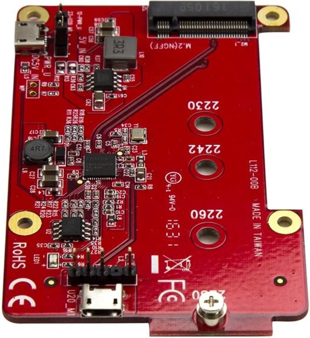 Startech PIB2M21 USB naar M.2 SATA Converter - Rood