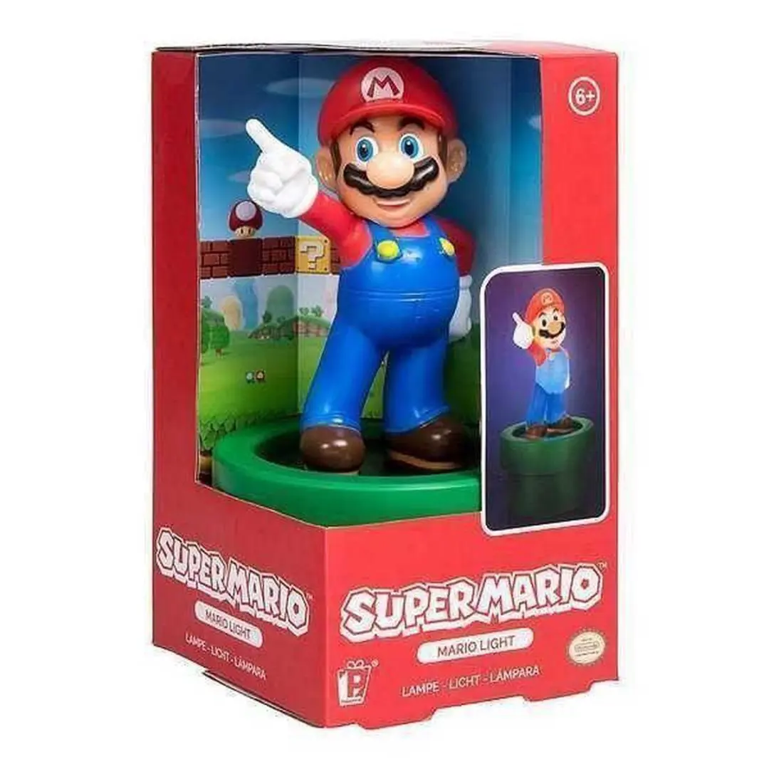 Super Mario Figuurlamp - Officieel Nintendo - 20 cm - Multi