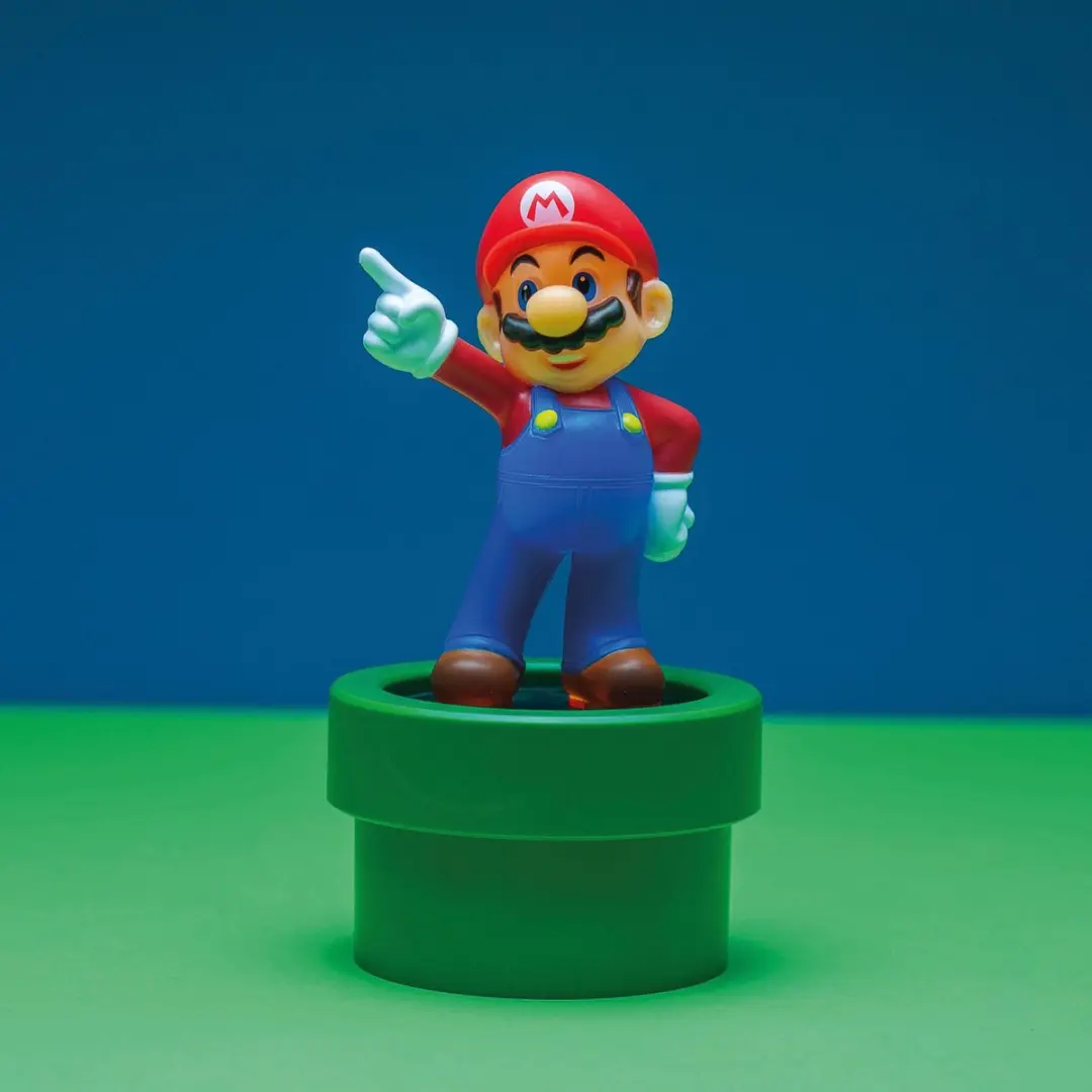 Super Mario Figuurlamp - Officieel Nintendo - 20 cm - Multi