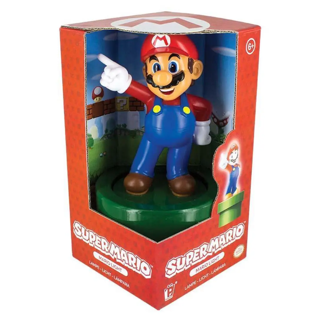 Super Mario Figuurlamp - Officieel Nintendo - 20 cm - Multi - afbeelding 6 van 6