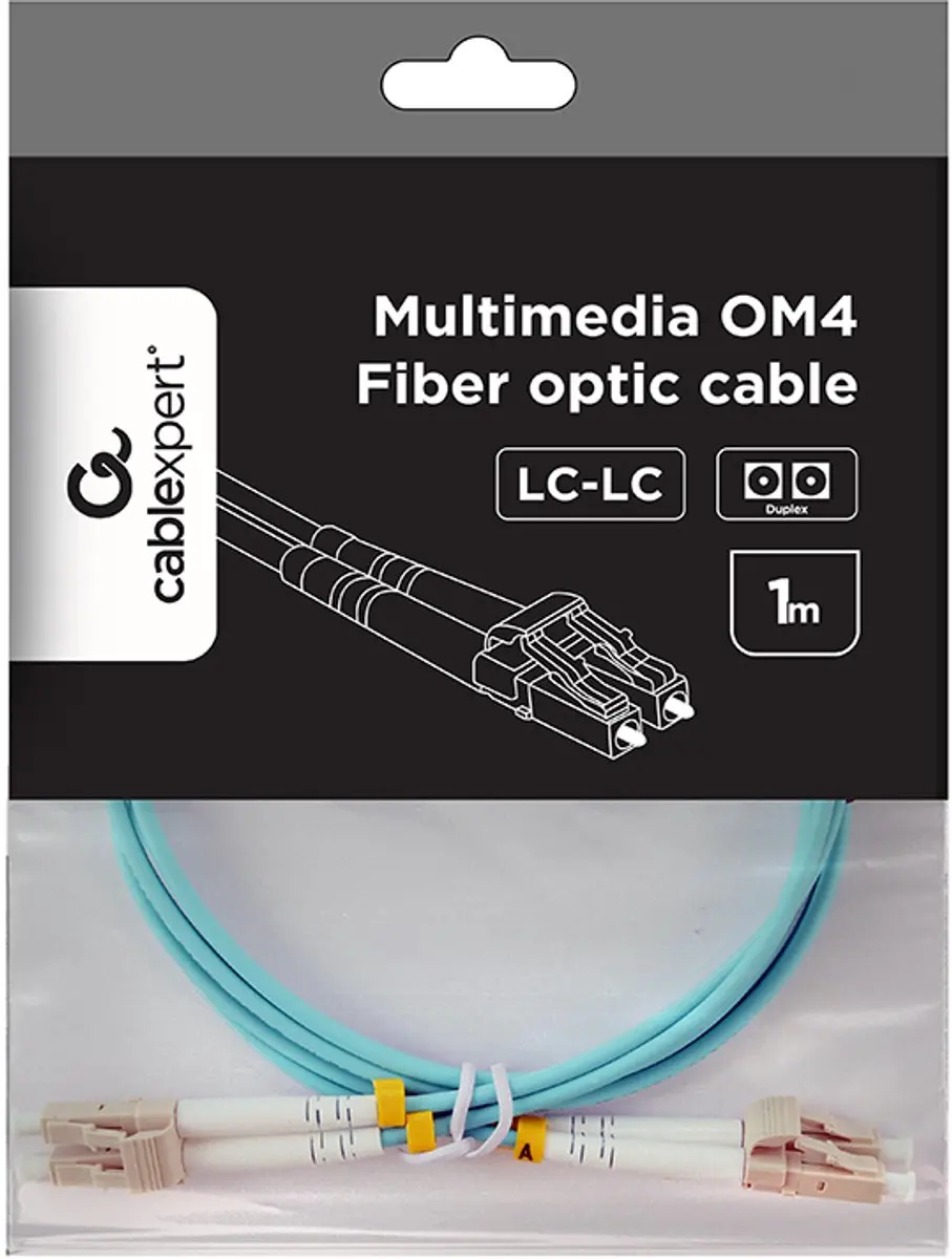 Cablexpert OM4 Glasvezelkabel LC/LC 1m - Turkoois