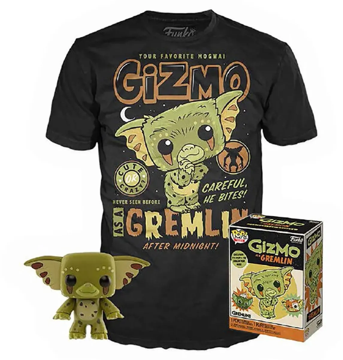 Funko POP! Gizmo Verzamelfiguur & T-shirt Box - Zwart
