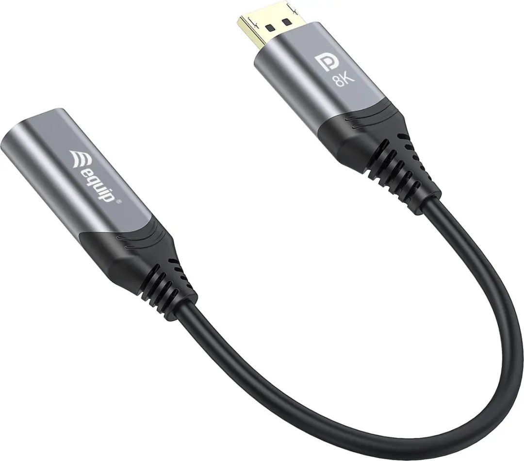 Equip 133446 DisplayPort naar HDMI Adapter 0,15m - Zwart/Grijs