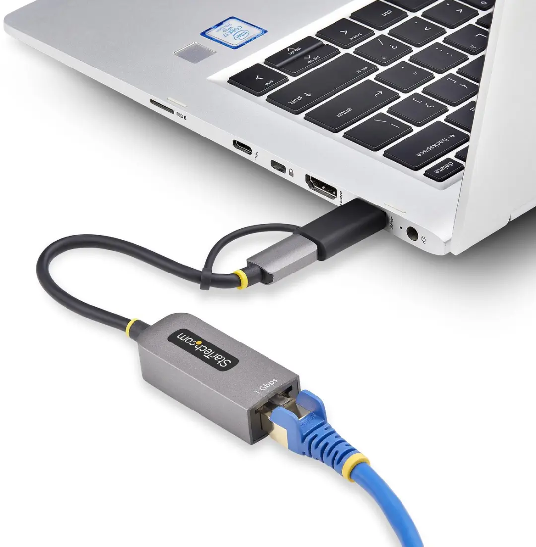 Startech USB-C naar Ethernet Adapter C21GA-USB-ETHERNET - 10/100/1000Mbps - 4 Poorten