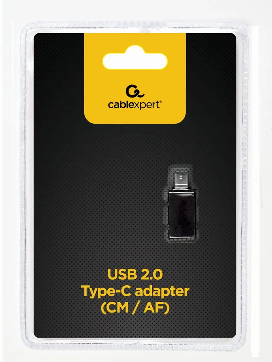 Cablexpert USB 2.0 Type-C Adapter A-USB2-CMAF-01 - Zwart