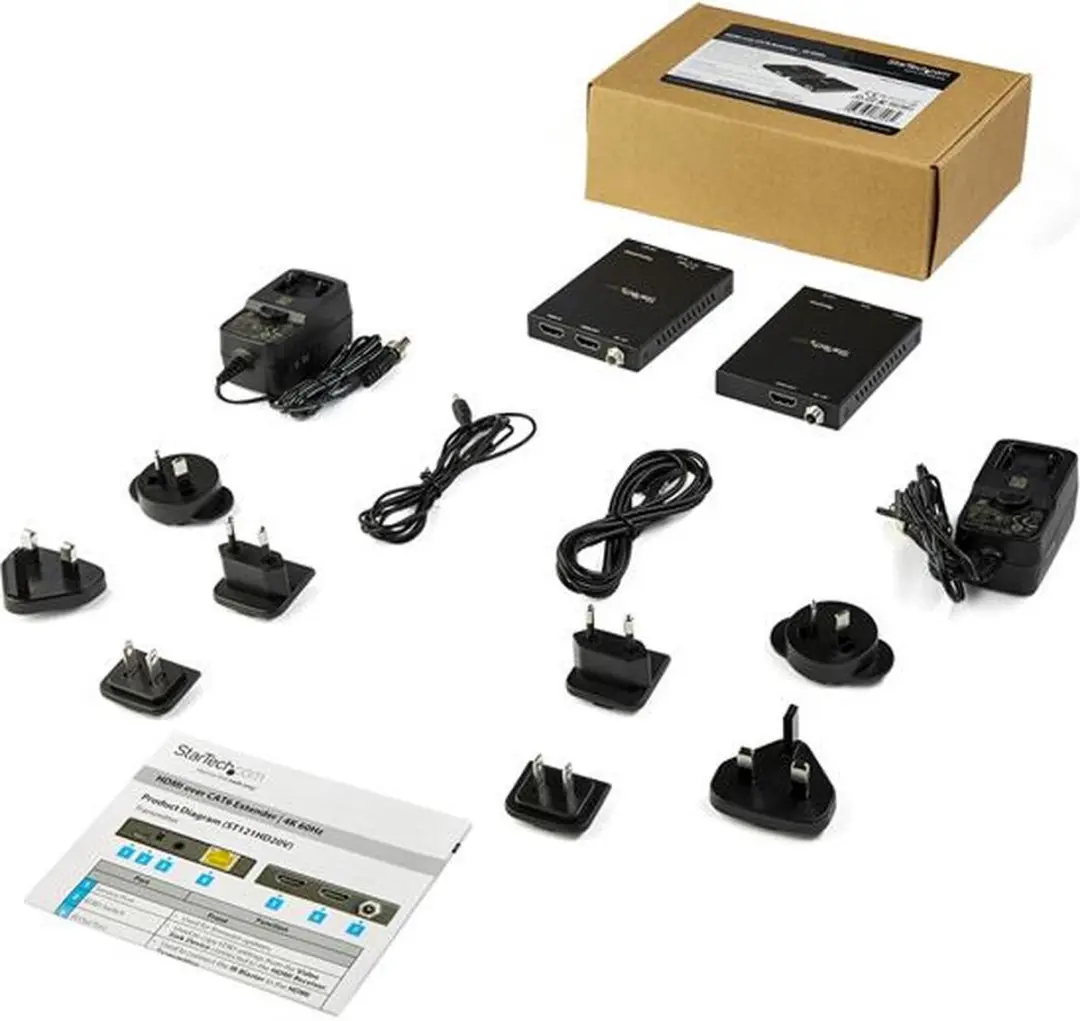 Startech HDMI over CAT6 Verlenger ST121HD20V - 4K 60Hz HDR - 50m