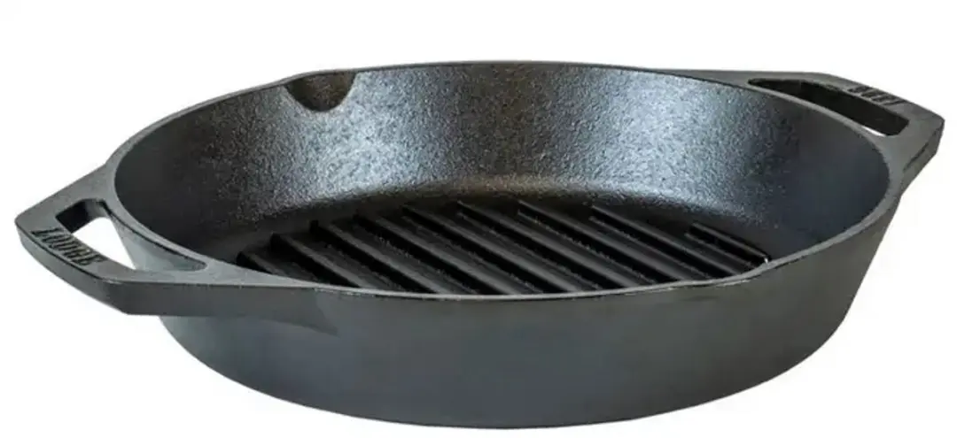 Lodge Ronde Grillpan 30cm - Zwart