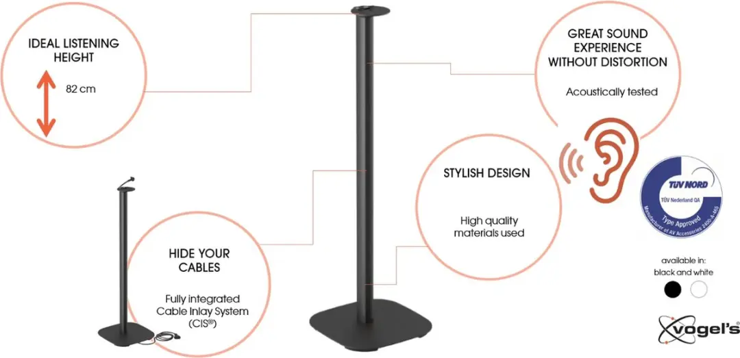 Vogel's SFS 4113 Sonos Era 100 Standaard - Zwart - afbeelding 6 van 6