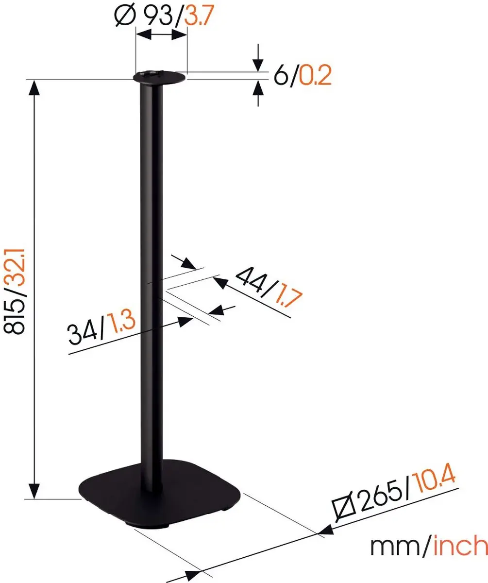 Vogel's SFS 4113 Sonos Era 100 Standaard - Zwart - afbeelding 3 van 6