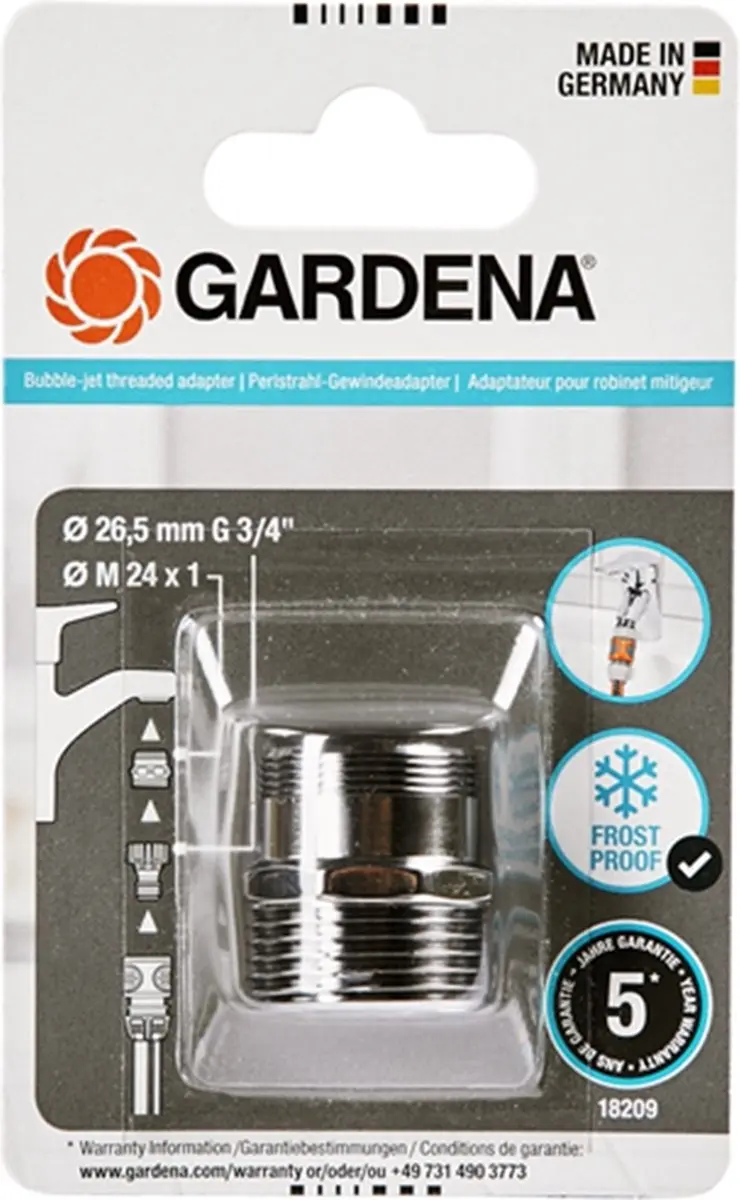Gardena Schroefadapter Zachte Bruisstraal 13mm