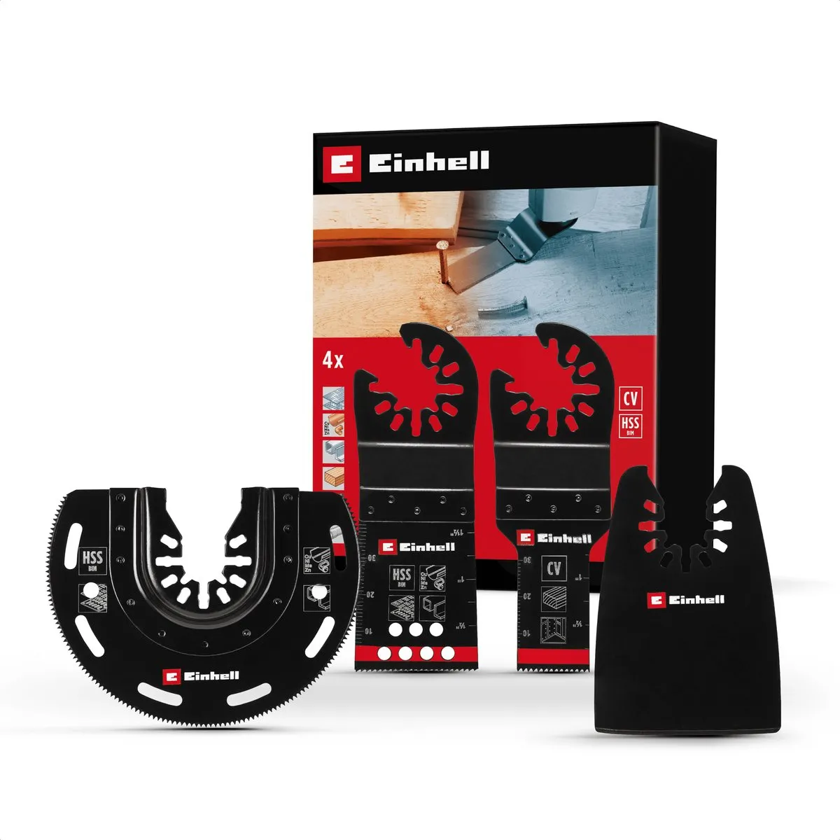 Einhell Multitoolset 4-delig