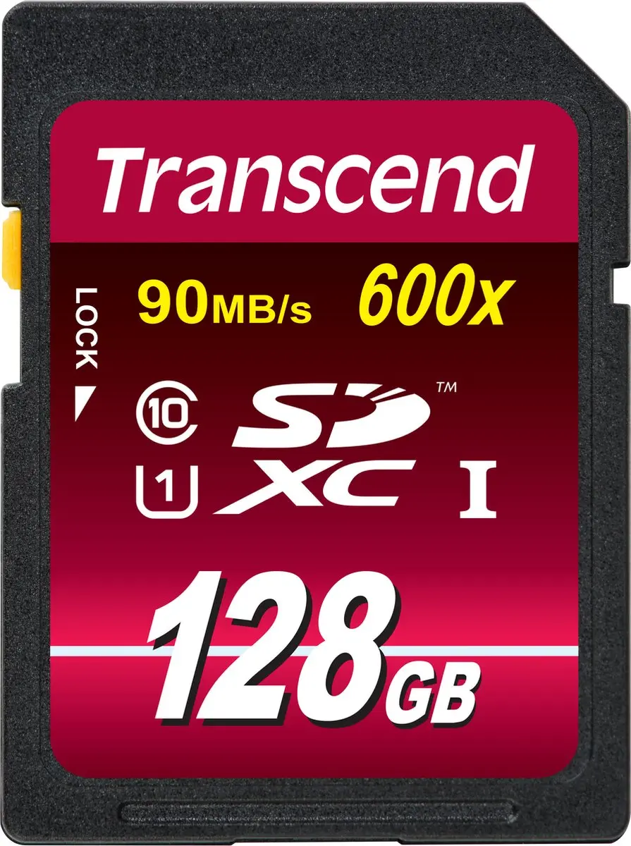 Transcend SDXC UHS-I 600x 128GB TS128GSDXC10U1