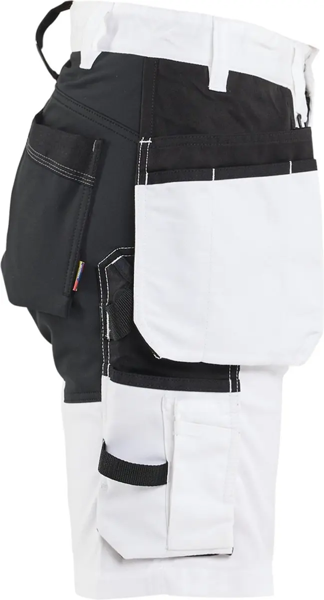 Blåkläder Dames Maler Shorts 72331832 - 42 - Weiß/Schwarz