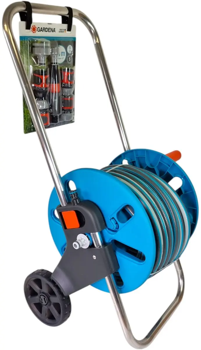 Gardena AquaRoll S Slangenwagen 20m - Turkoois/Orange