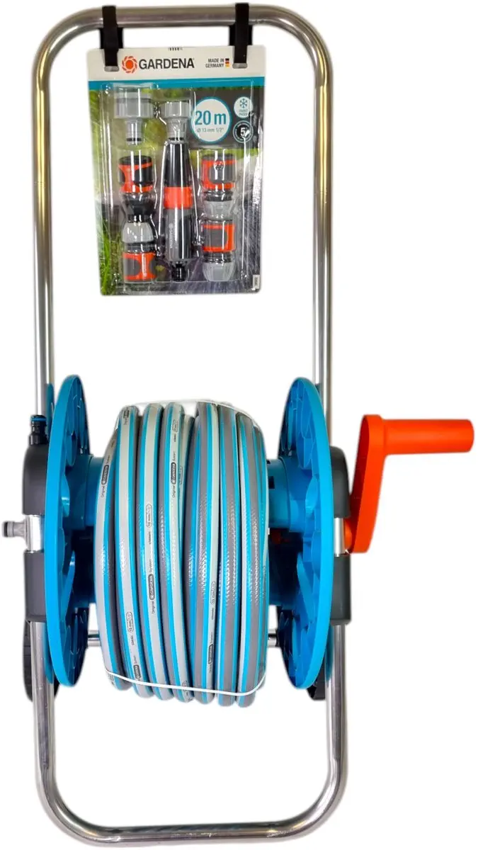 Gardena AquaRoll S Slangenwagen 20m - Turkoois/Orange