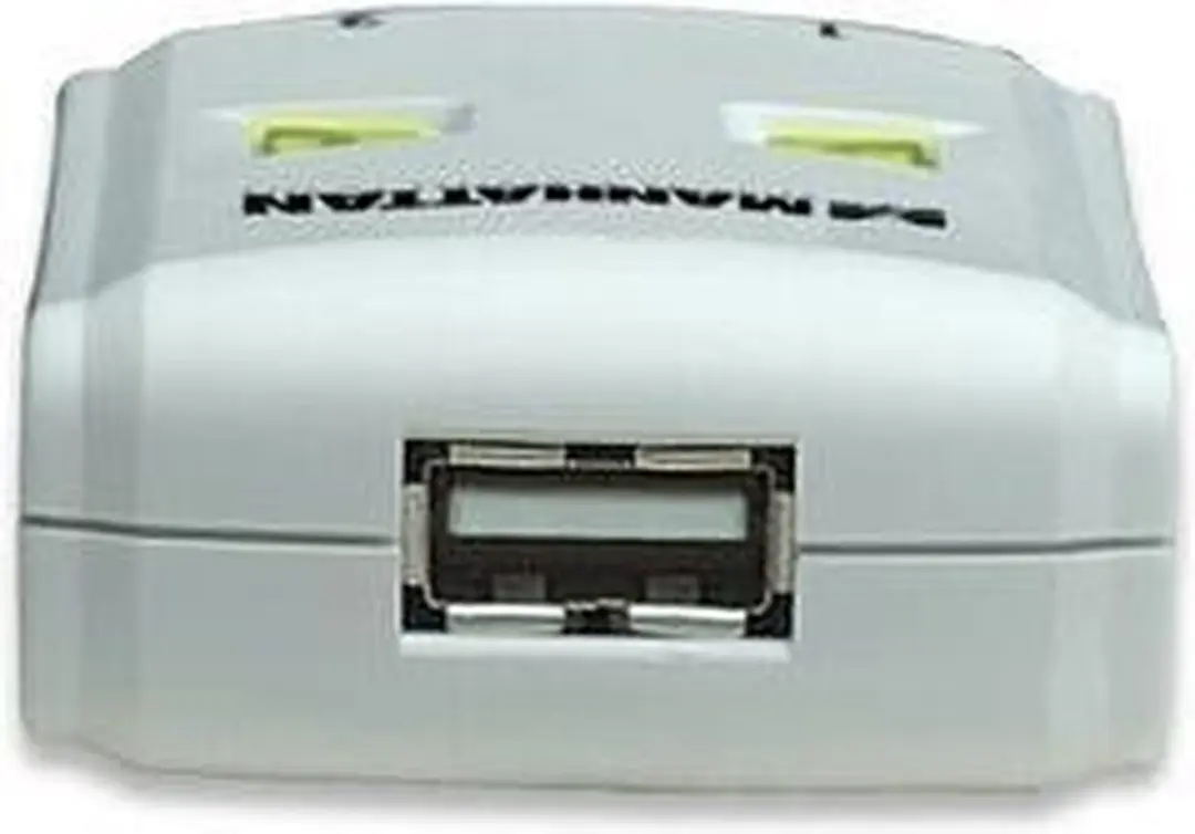 Manhattan 162005 USB 2.0 Schakelaar - 2 Poorten - Zwart - afbeelding 6 van 6