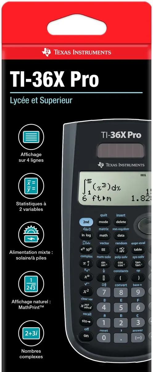 Texas Instruments TI-30XS Wetenschappelijke Rekenmachine - Blauw