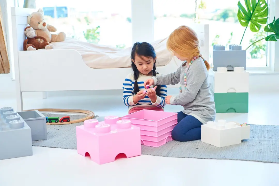 LEGO Opbergbox Brick 4 Bureaulade - Wit