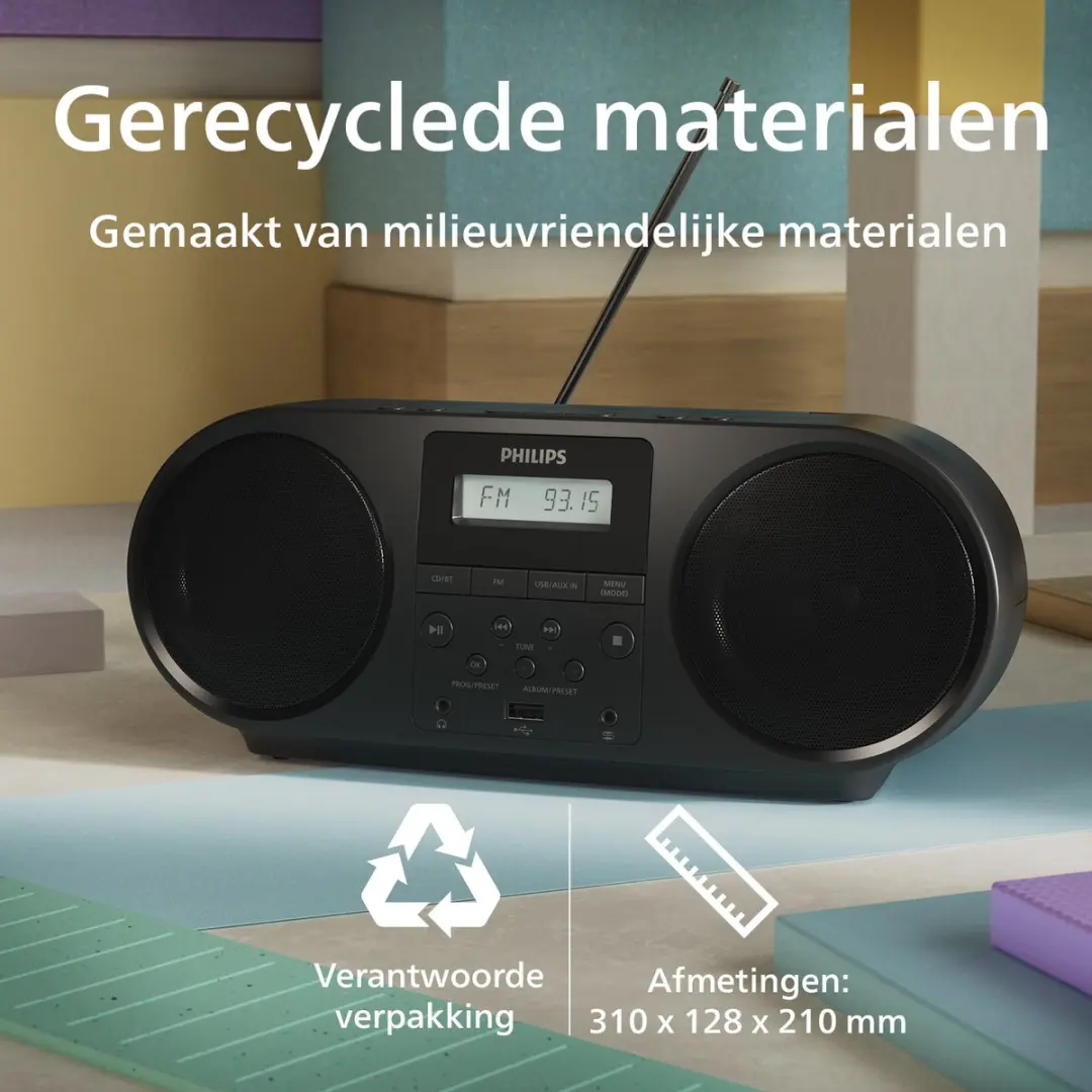 Philips TAZ5000 Draagbare CD-speler - Zwart