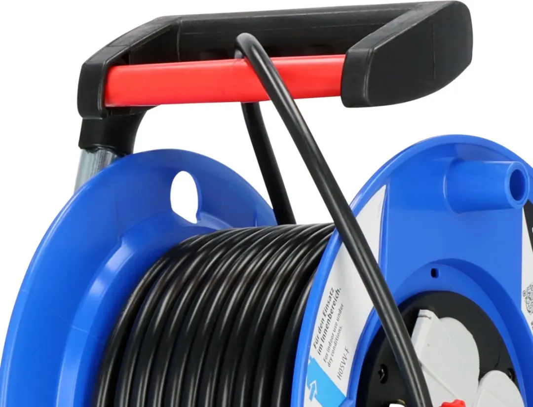 Brennenstuhl Garant Kabelhaspel 25m - 4 Stopcontacten - Blauw/Zwart