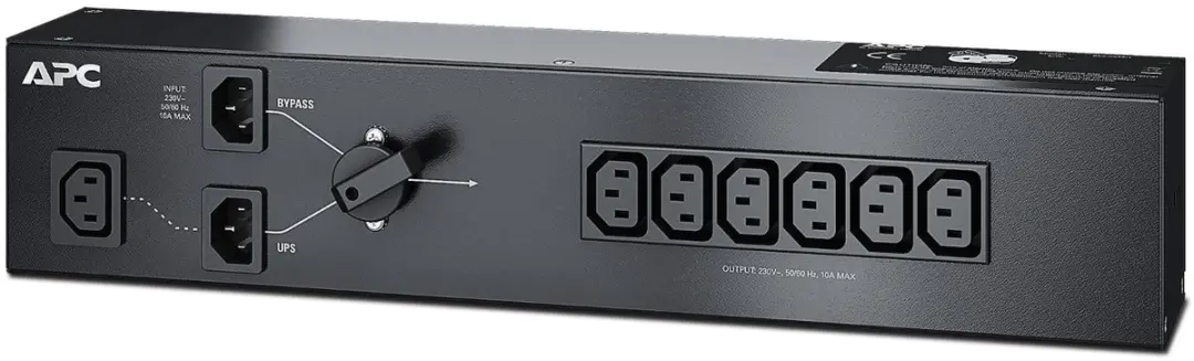APC Service Bypass PDU 2180015 - 2 AC-uitgangen - Zwart