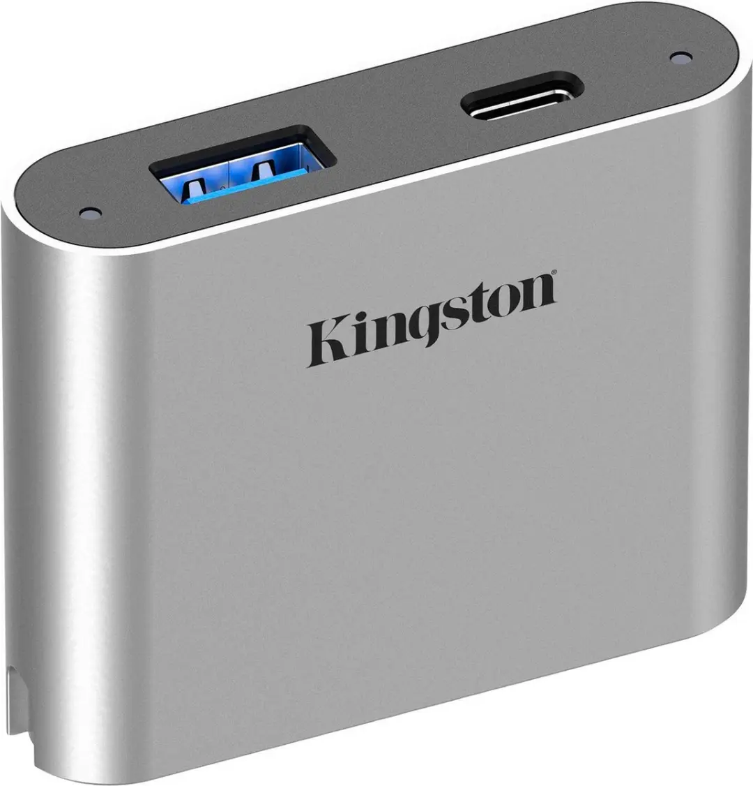 Kingston WFS-USB Workflow MiniHub - USB-A/USB-C - Zilver