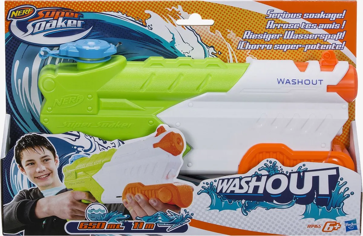Nerf Supersoaker Washout 650ml - Blauw