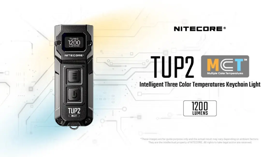 Nitecore TUP2 Sleutelhangerlamp - Oplaadbaar Blauw