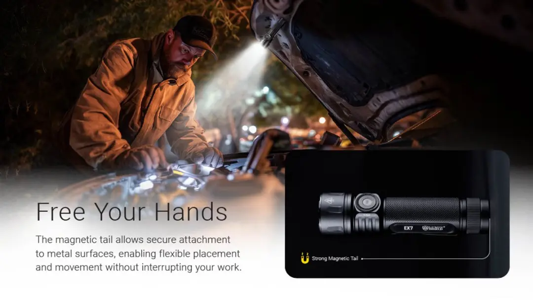 Nitecore EX7 Tactische Zaklamp - Zwart - afbeelding 5 van 6